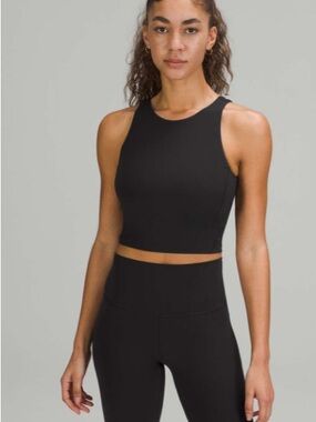 Lululemon Align High Neck Tank Top Black Sz 6